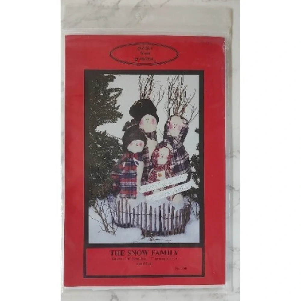 The Snow Family Goodies from Grandma Vintage  Sewing Craft Pattern P74